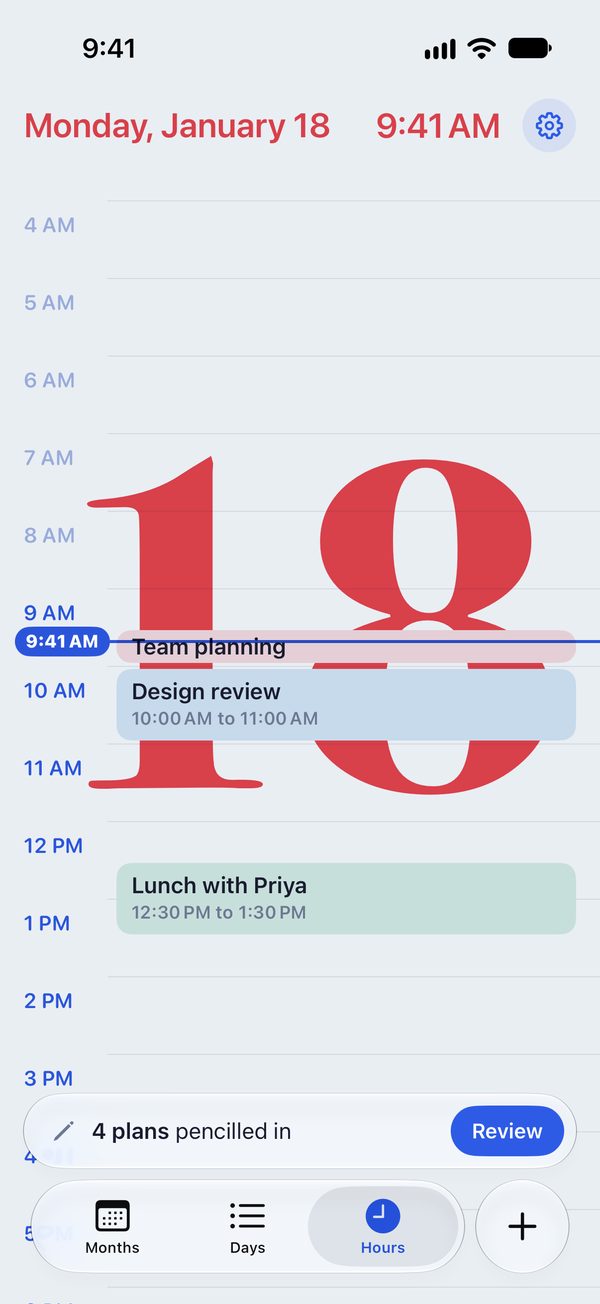 A day hour by hour
