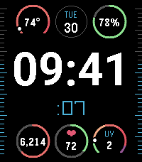 Big Time layout with extra large digits