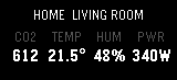 Center slot showing four home sensor columns
