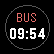 Circle showing BUS over 09:54, the timeline's active entry
